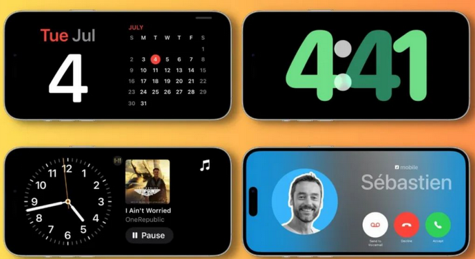 清流苹果手机维修分享iOS17横屏充电待机显示有什么好处 