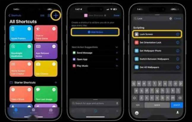 清流苹果14锁屏维修店分享iPhone14升级iOS16.4后如何创建锁屏快捷方式 